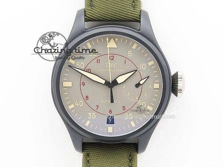 MIROTIME 0315 Mark XVIII IW327006 Titanium M+F 1:1 Best Edition Black Dial on Brown Leather Strap A Efficient 7052